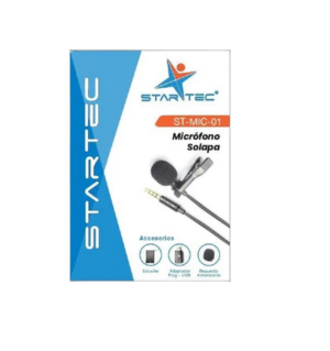 Microfono de Solapa Star Tec Negro 3.5 mm / USB